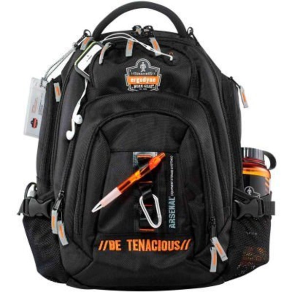 Ergodyne Backpack, Arsenal 5144 Mobile Office Backpack, Black, Black 13044